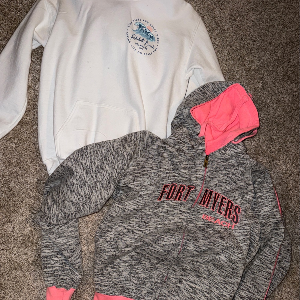 Rehoboth beach & Fort Myers Hoodies (sold together)